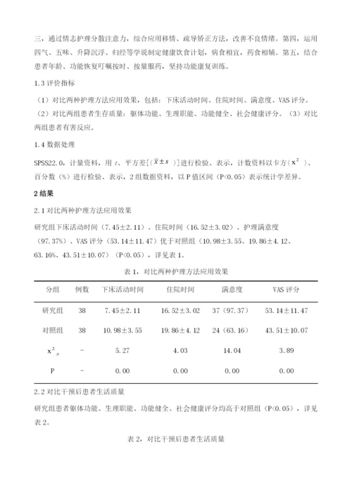 中医临床护理路径在四肢骨折患者中的应用效果.docx