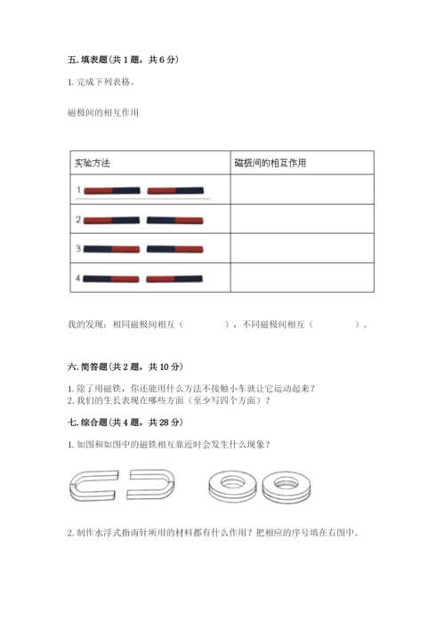教科版二年级下册科学知识点期末测试卷及参考答案【突破训练】.docx