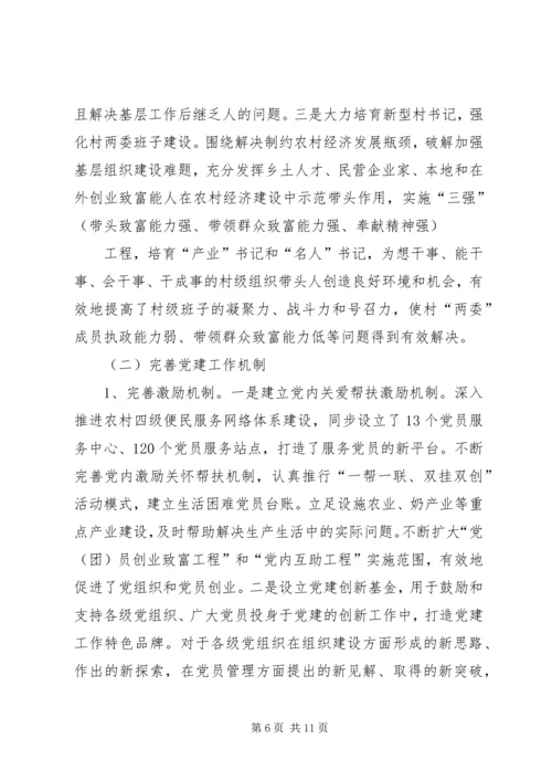 新农村党建工作载体调研报告.docx