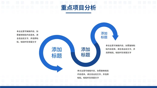 蓝色微立体大气工作总结年中总结工作汇报PPT模板