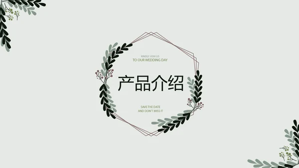 文艺小清新公司产品介绍宣传通用PPT动态模板