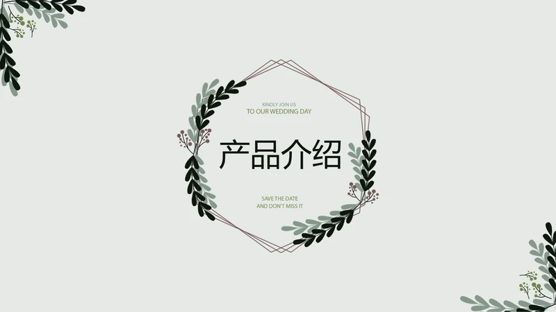 文艺小清新公司产品介绍宣传通用PPT动态模板