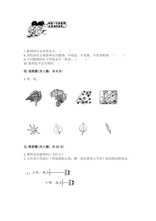 教科版一年级上册科学期末测试卷（能力提升）.docx