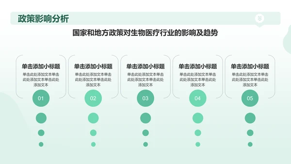 绿色插画风医生医疗行业通用PPT模板