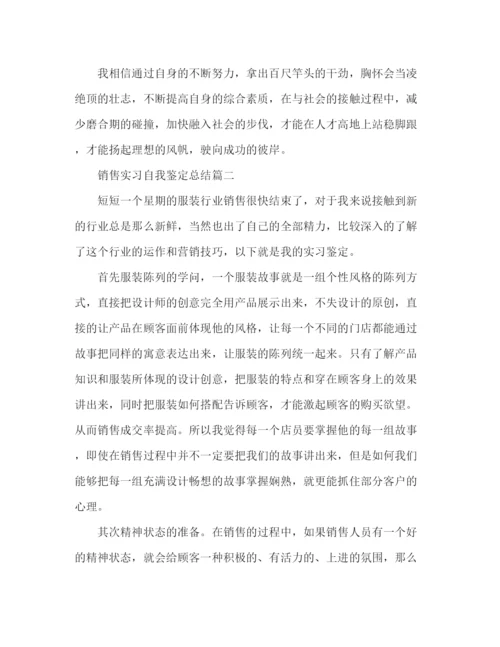 精编之销售实习个人自我鉴定范文3篇.docx