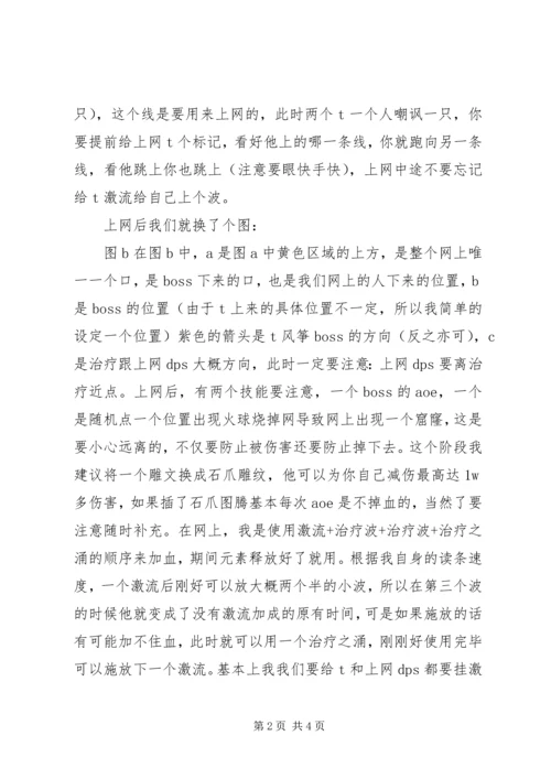 打魔兽的一点心得体会 (2).docx