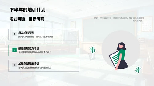 半年培训成效及规划PPT模板