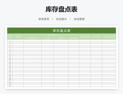 库存盘点表