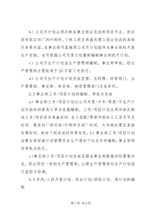 生产计划管理制度范文大全 (2).docx