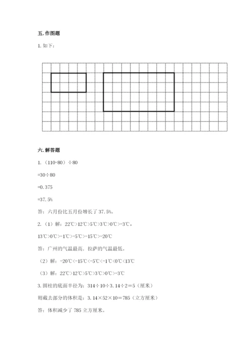 六年级下册数学期末测试卷（易错题）.docx