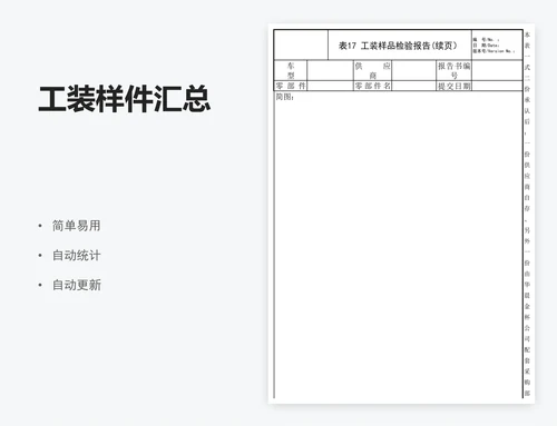 工装样件汇总