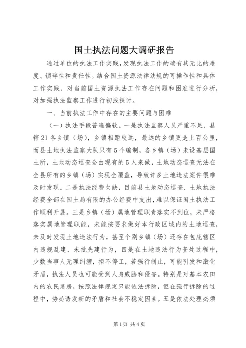 国土执法问题大调研报告.docx