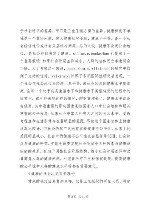 健康社会学新理论范式综述.docx