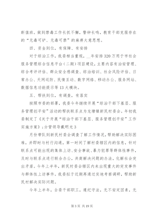 辖区治安工作总结多篇.docx