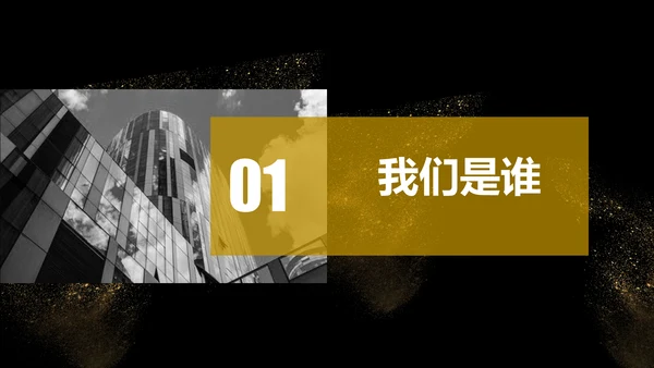 大气黑金校园招聘企业文化介绍通用PPT模板