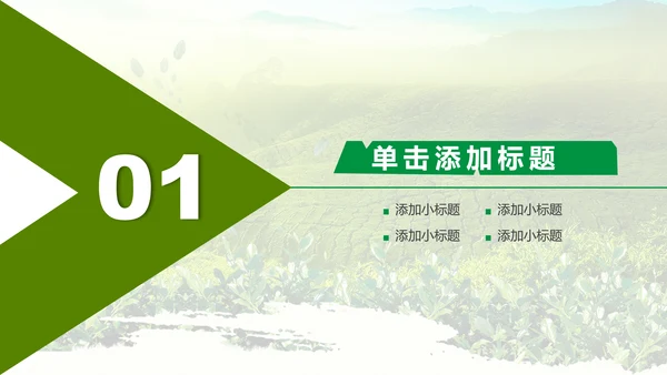 绿色清新茶文化品茶论道动态PPT模板