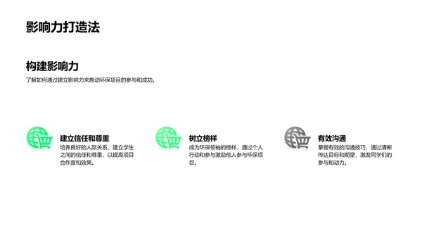 环保领导力培训PPT模板