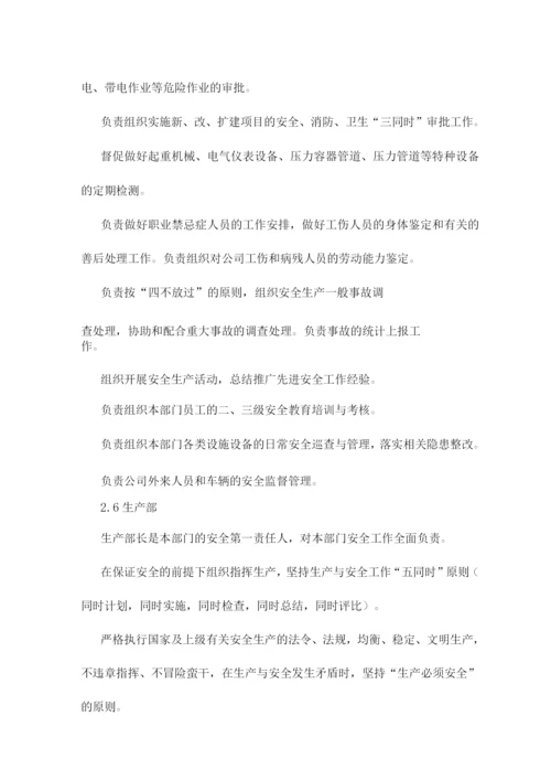 医药化工公司安全生产责任制.docx