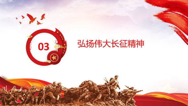 学习论中国共产党历史长征精神党史PPT模板