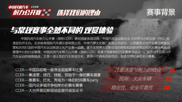 赛车手耐力赛公开赛车活动汽车拉力赛通用PPT模版