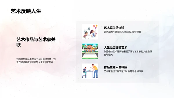 艺术大师生涯解析PPT模板
