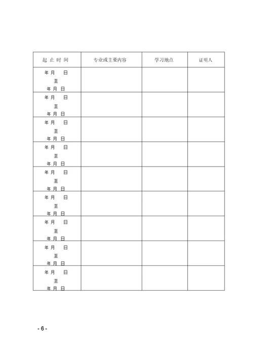 专业技术职务任职资格评审表(非教初级使用)