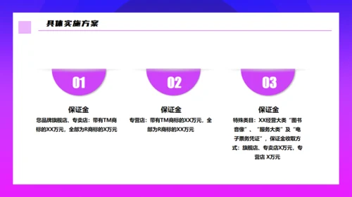 渐变入驻商城策划方案通用PPT模板