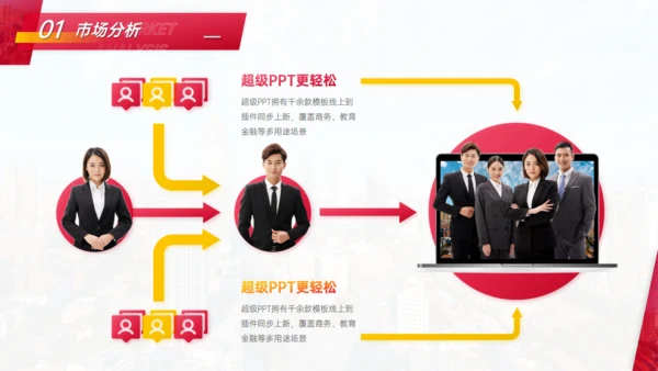 简约商务风公关策划人物出境讲师团队通用PPT模板