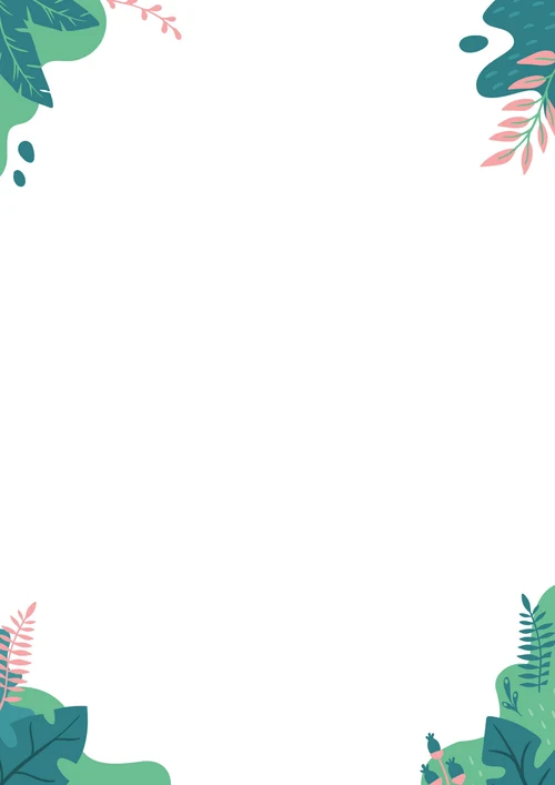 小清新绿色春天主题办公室值日表