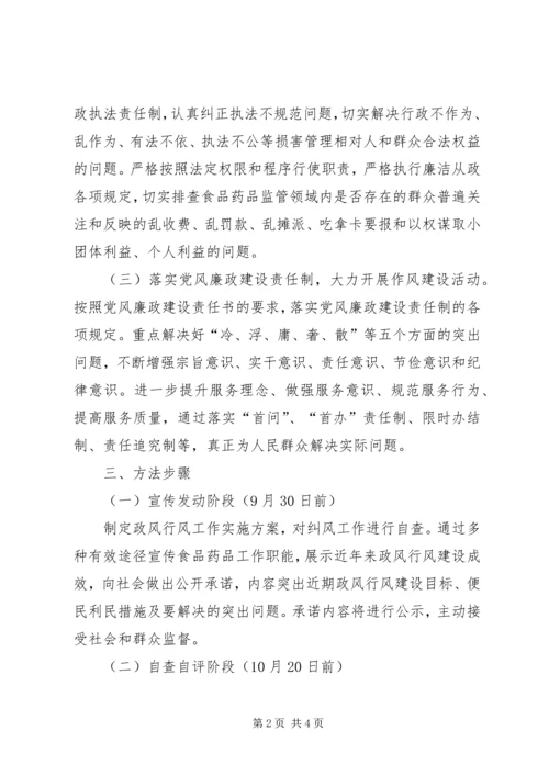 食药监局政风建设工作方案.docx