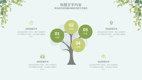 简约清新绿色医疗动态PPT模板