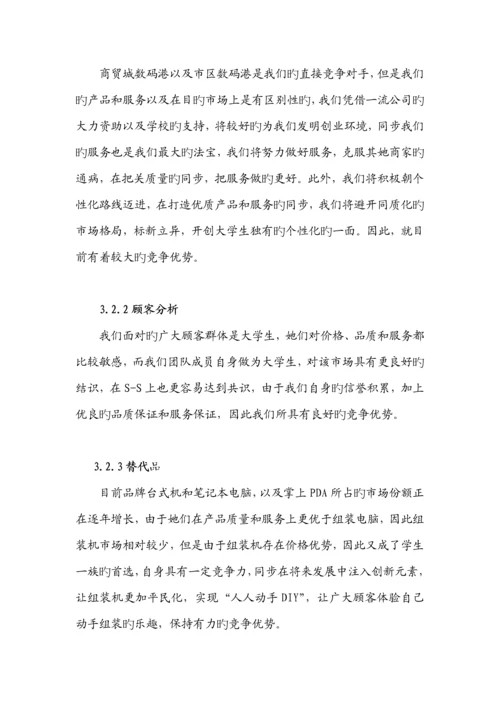 创业综合计划书模板.docx