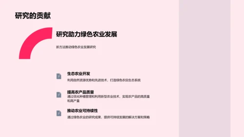 绿色农业研究报告PPT模板