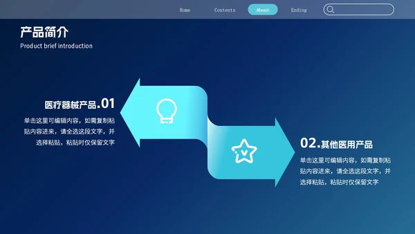 精品元素医学研究报告PPT模板