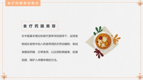 食疗美容与营养搭配PPT模板
