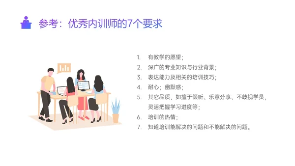 紫色蓝色渐变简约形状内训师培训ppt