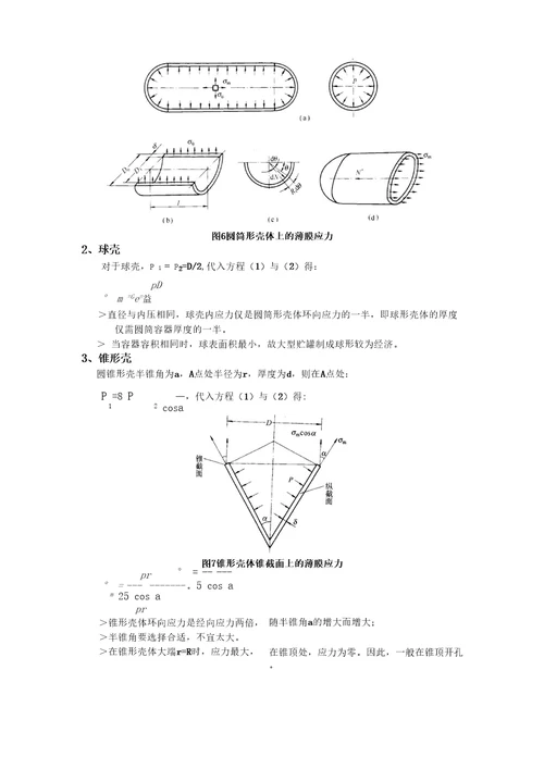 压力容器薄膜应力理论分析