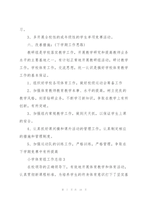 小学体育组工作总结范文5篇.docx