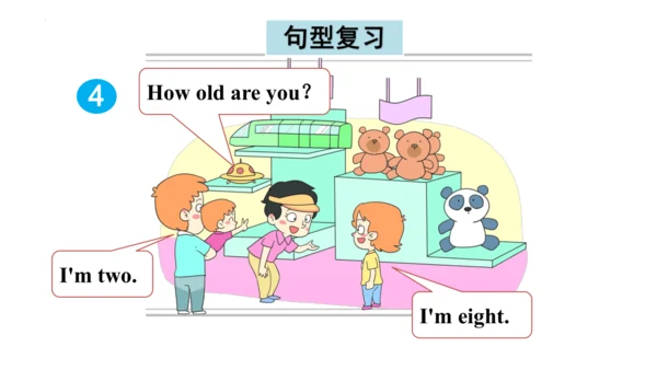 Unit 5 How old are you 复习课件(共44张PPT)-2023-2024学年三年