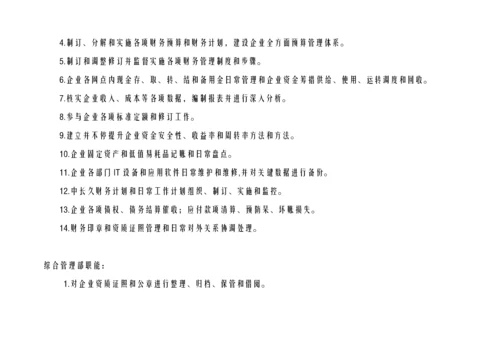 物流有限公司组织架构手册模板.docx
