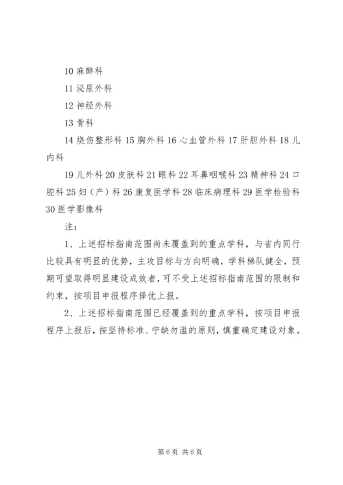 重点学科建设项目申报评选实施方案 (3).docx