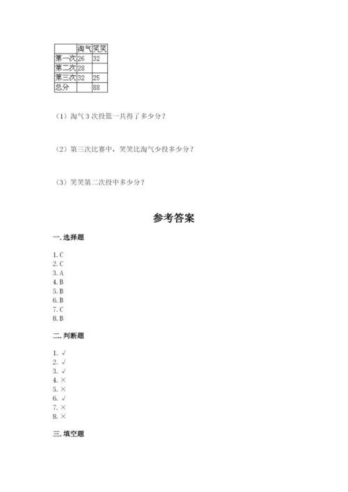 小学二年级上册数学期中测试卷【易错题】.docx