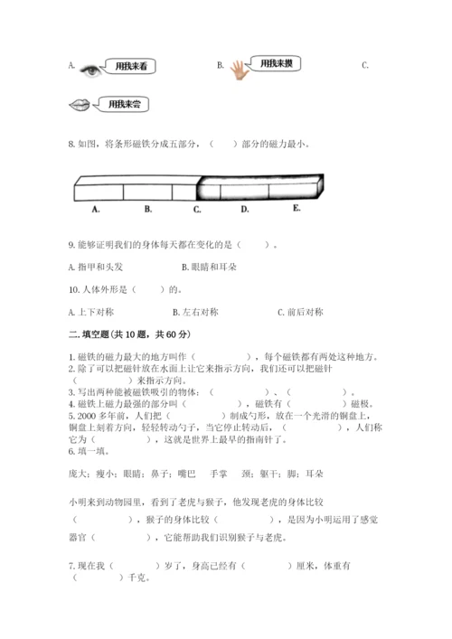 教科版小学科学二年级下册 期末测试卷新版.docx