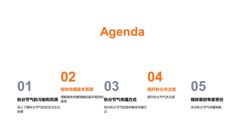 秋分媒体传播报告PPT模板