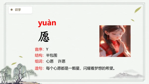 【2024秋季学期教材】语文二上23.  纸船和风筝   生字识记课件