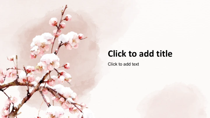 二十四节气小雪PPT主题