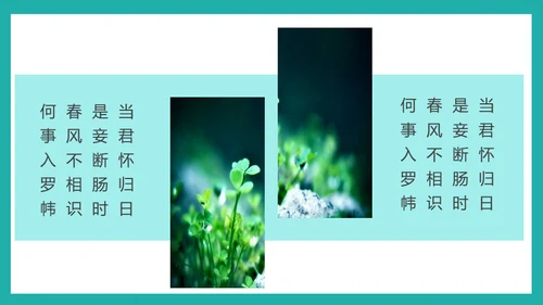 泛舟湖上通用PPT模板