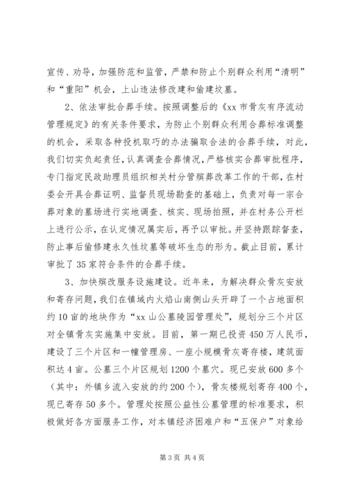 大城子镇殡葬改革情况汇报 (4).docx