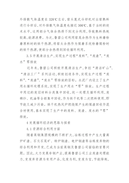 公司循环经济发展路径论文.docx