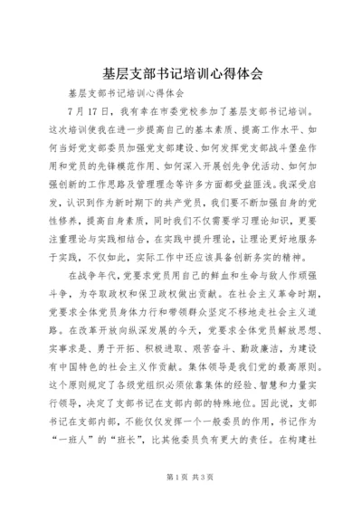 基层支部书记培训心得体会 (2).docx